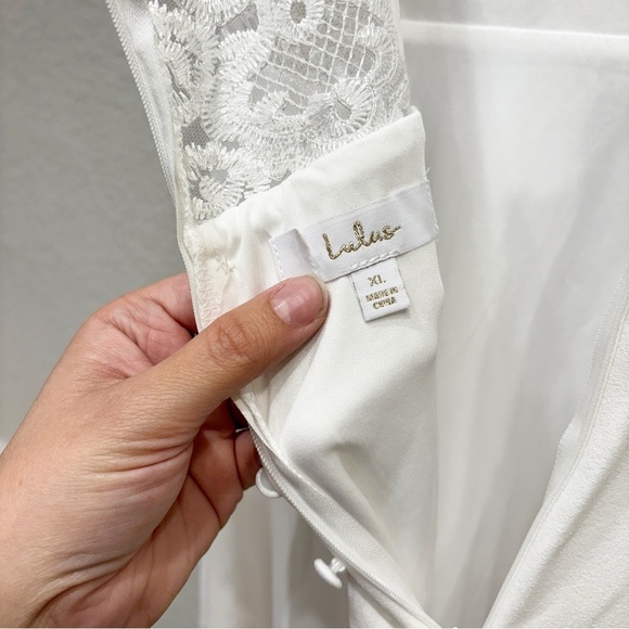 NWOT Lulus Forever a Fairytale White Lace Sleeveless Maxi Dress - Picture 6 of 9